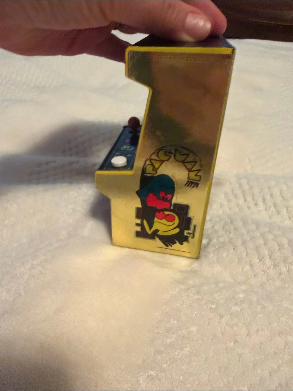 Mini Arcade Game - Yellow/Black Portable Tabletop Console